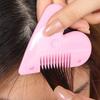 1PCS Cute Heart-shaped Double-sided Bangs Trimmer Safe Hairdressing Haircut Comb Double-sided Hair Cutting Hair Trimmer