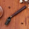 Wooden Handle Tea Shovel Tea Spoon Copper Ebony Coffee Scoops Tableware Teaspoons Easy Clean Anti Sprinkle Tea Spoon KTY