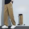 Spring and Summer Ice Silk Air-conditioned Pants, Loose Straight Tube, Lightweight, Breathable, Trendy, Ultra-thin Men's Casual Pants