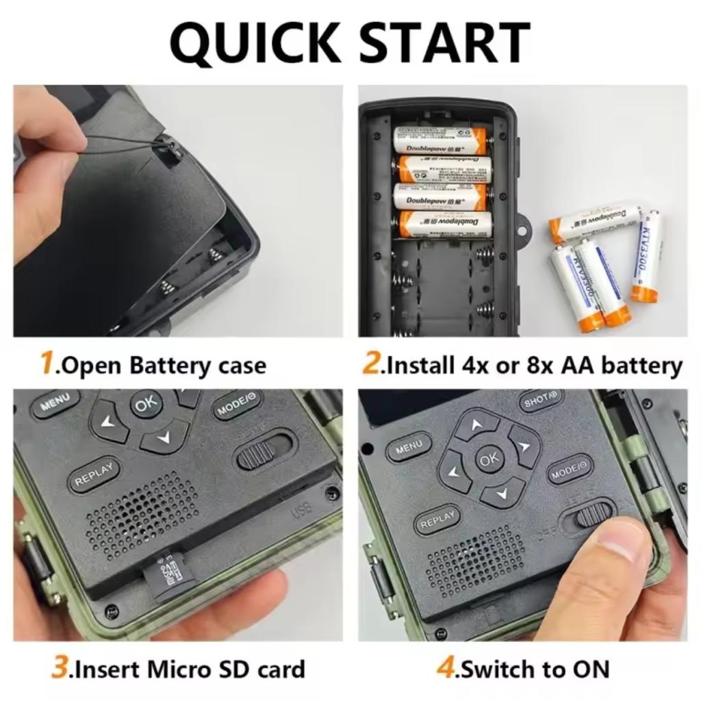 PR700 36МП 2.7K Беспроводная камера-ловушка для дикой природы с функцией слежения, охотничья камера для мониторинга наблюдения за дикими животными, охоты, предотвращения лесных пожаров