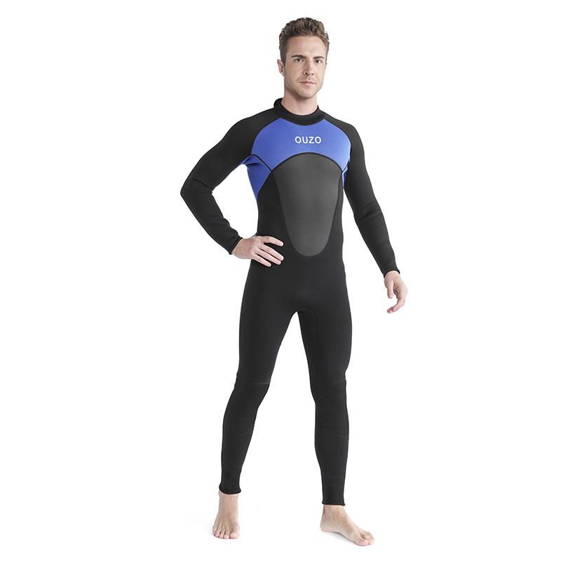 Mens 3mm Neoprene Full Suit Wetsuit Diving Snorkeling Surfing Winter Swimming Warmth Protection
