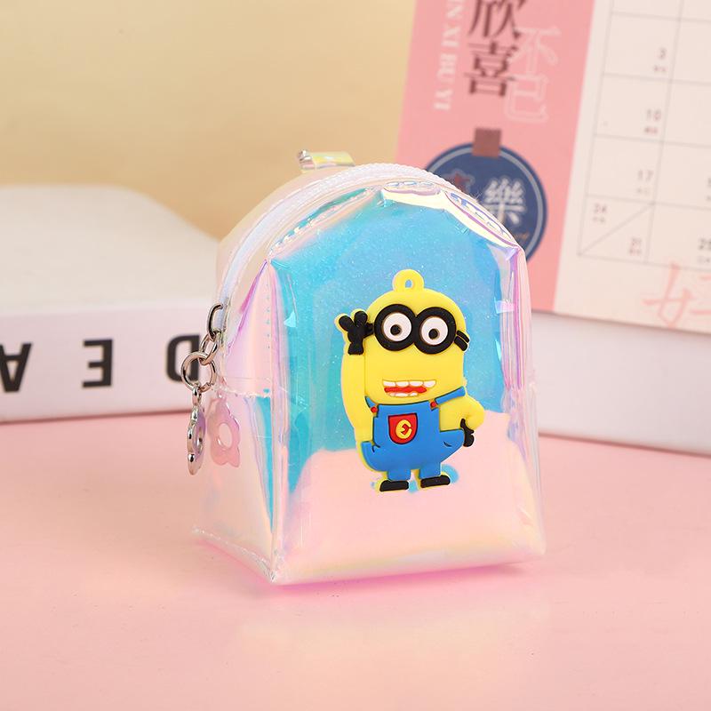 Милый мультяшный мини-кошелек для монет и брелок для ключей в корейском стиле