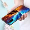 Силиконовый чехол для телефона с рисунком волка для Xiaomi Redmi Note 11 10 9 8 Pro 11T 10T 10S 9S 8T 9 9A 9C 9T, черный мягкий чехол