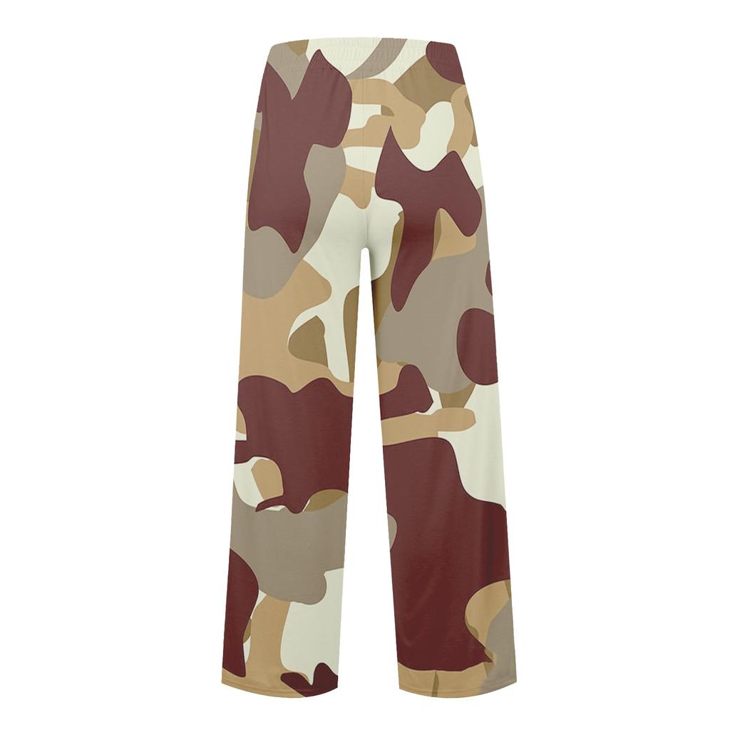 Женские повседневные спортивные штаны с высокой талией и широкими штанинами для бега