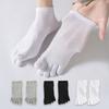 Five-finger Socks, Men's Summer Anti-odor Mesh Breathable Thin Sweat-absorbing Short Socks, Antibacterial Sports Toe Separation Boneless Cotton Socks
