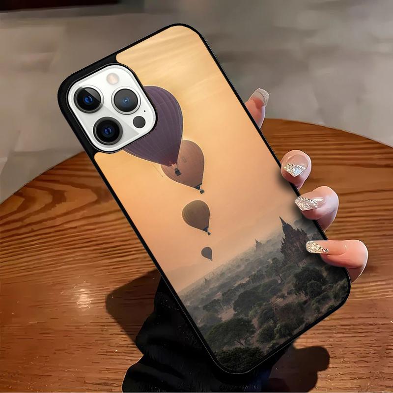 Hot Air Balloons Sunset Phone Case For iPhone 17 Air 16 15 14 13 12 11 Pro Max Max Plus Bumper Case Cover