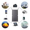 Солнечная панель 6W 5V с USB-портом, 2 шт., карабин, монокристаллический кремниевый солнечный элемент для использования на открытом воздухе