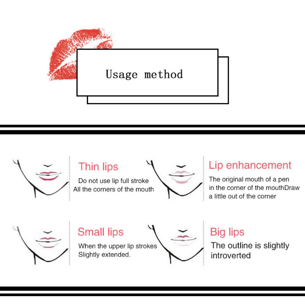 VIBELY 12 Colour Matte Lip Liner Waterproof Lip Trim Lipstick Pencil Lip Pencil