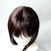 Коричневый парик боб с челкой-воздухом - Новые кудрявые, короткие и прямые модели для женщин