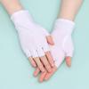 Tight Thin Short Summer Mittens Half Finger Gloves Sun Protection Sports/Driving/Biking