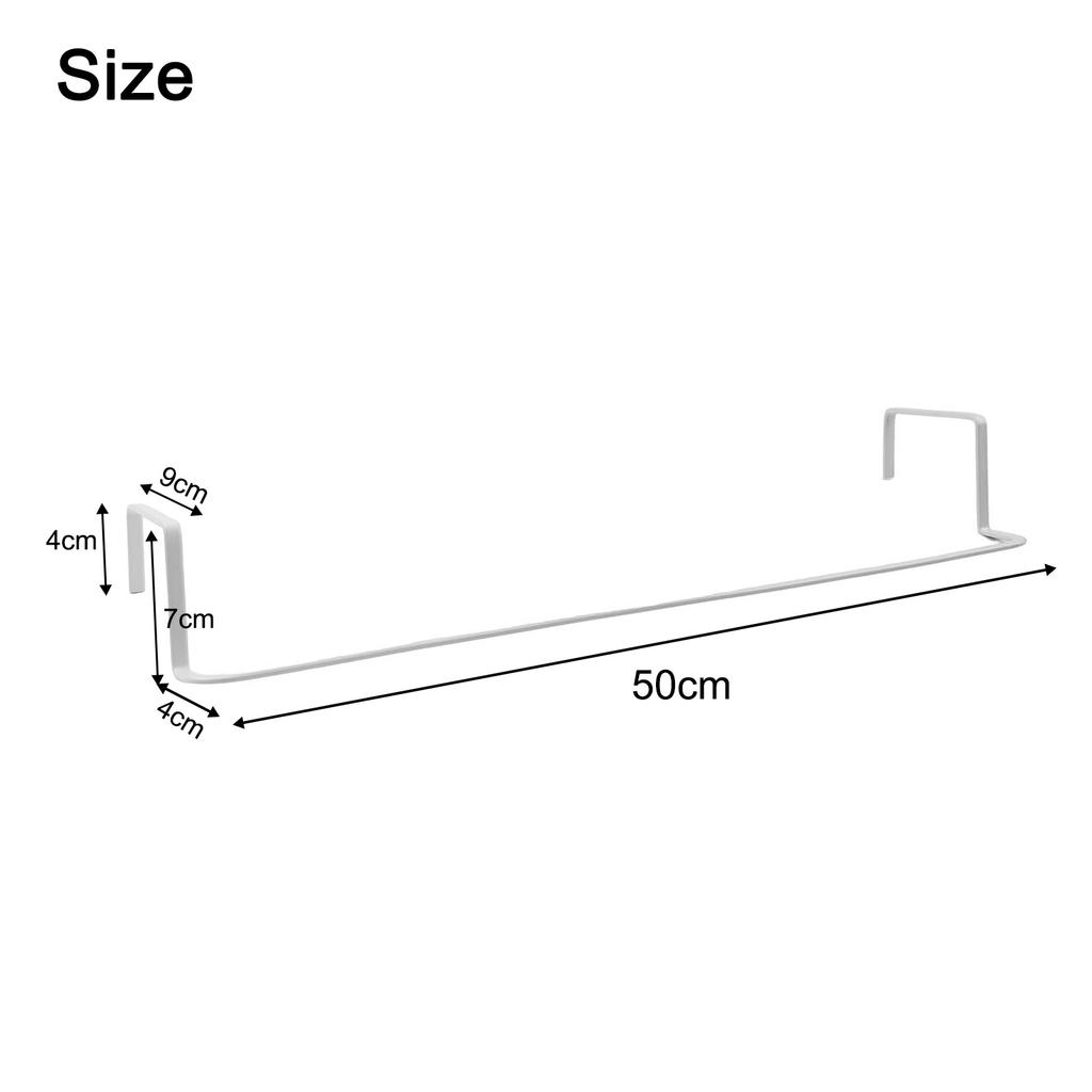 Home Bathroom Heated Towel Rack Efficient Heating Towel Rail Large 50cm Sleek Modern Design Space-saving Design