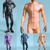 3D Digital Printing Stage Performance Costumes Adults Halloween Events Carnival Theme Party Cosplay Outfit Pretend Game Jumpsuit