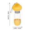 Portable Dog Water Bottle with Food Container for Hiking 2Pcs