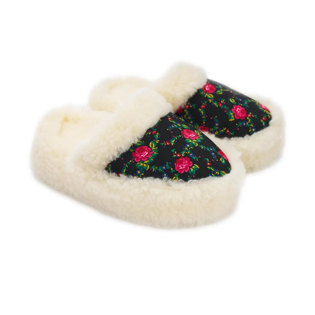 Women's home slippers Comfortable slippers for women with fur 35/36