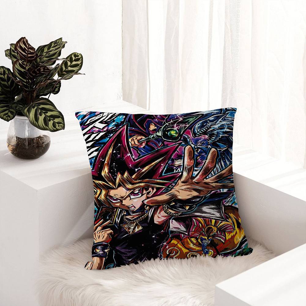 Amine Yu Gi Oh Retro Pillow Cushion Cover Pillowcase Living Room Sofa Home Decor Customized