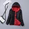 Women's Reversible Lightweight Down Jacket - Two-Sided, Plus Size, Korean Style, Thin Design