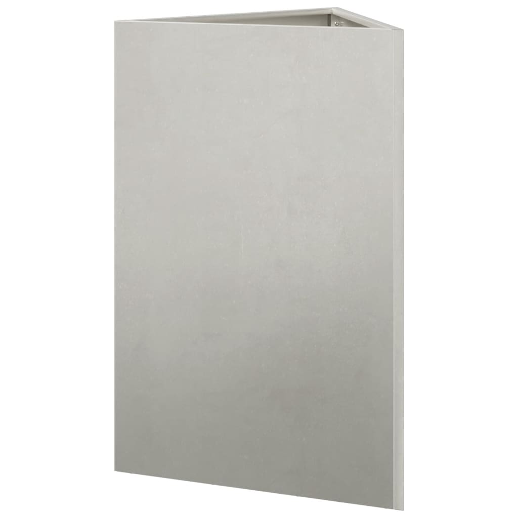 Triangular Planter Box 50 x 43 x 75 cm Stainless Steel