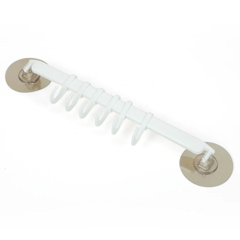 Регулируемая вешалка с крючками, двойная присоска, вешалка для полотенец, подвесные полки, держатель крючка, тип замка, присоска, аксессуары для кухни и ванной комнаты