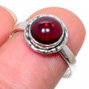 Кольцо из стерлингового серебра 925 пробы с натуральным гранатом, ручной работы, размер 8 c1r45