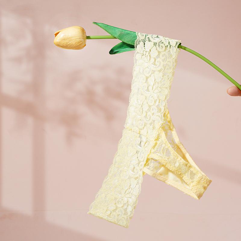 Женские сексуальные кружевные трусики с низкой талией, цветочные стринги, нижнее белье, женское соблазнительное нижнее белье-стринги