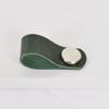 Nordic style Kitchen Furniture Handles Cabinet Pulls Closet Cupboard Wardrobe Door Knobs Thickening Leather Drawer Handle Silver