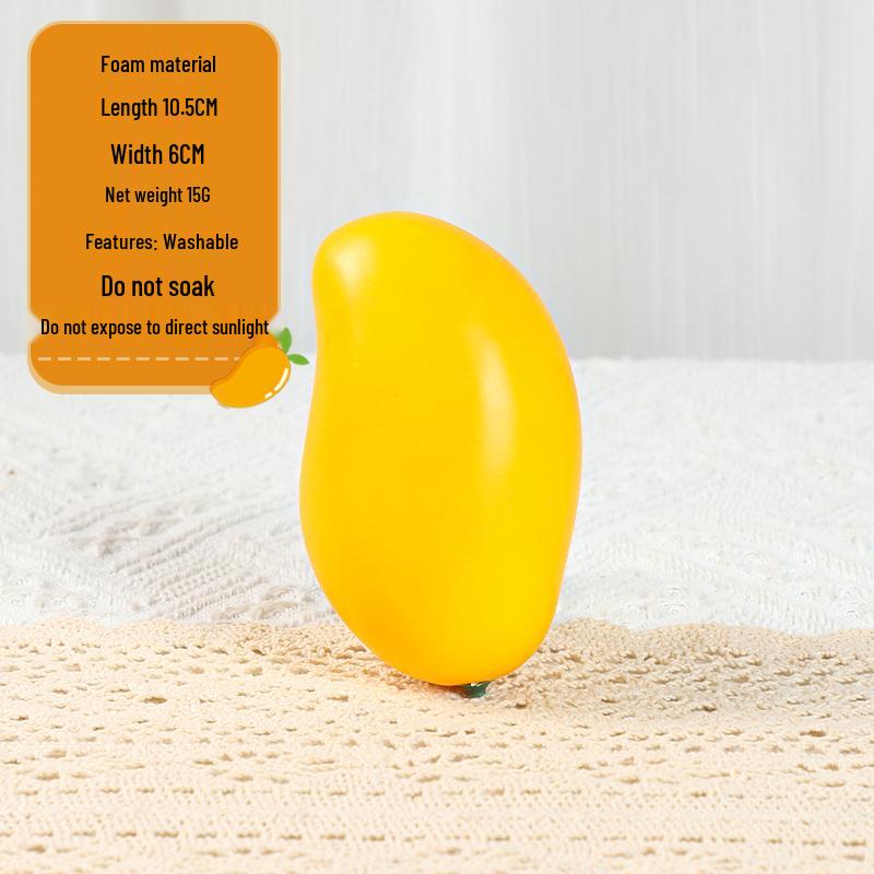 Mango Foam Fruit Model for Photography Prop & Children's Role-Play