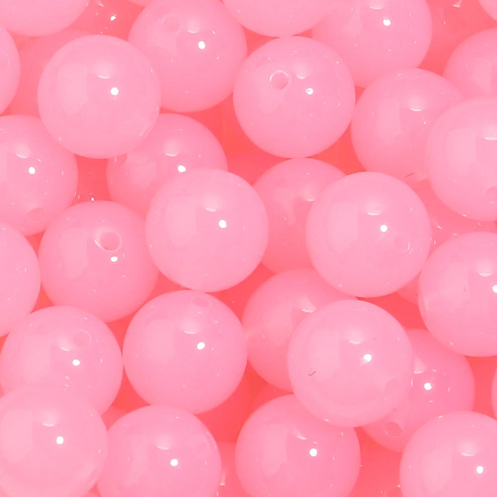 20pcs/lot 16mm Jelly Colored Acrylic Beads Loose Spaced Round Beads For Jewelry Making DIY Charms Bracelet Necklace Accessories