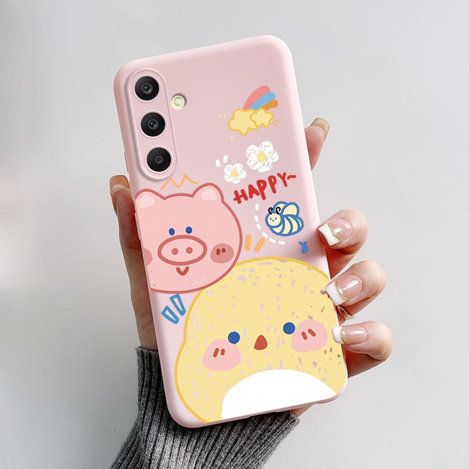 For Samsung A25 5G Case SM-A256B Stylish Painted Soft Silicone Shockproof Cover For Samsung Galaxy A15 A25 A35 A55 5G 2023 Capa