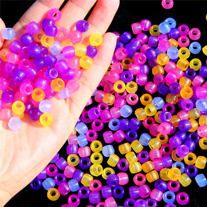 100Pcs Color Changing Uv Beads Mixed Color Glow In The Dark Beads Jewelry Making