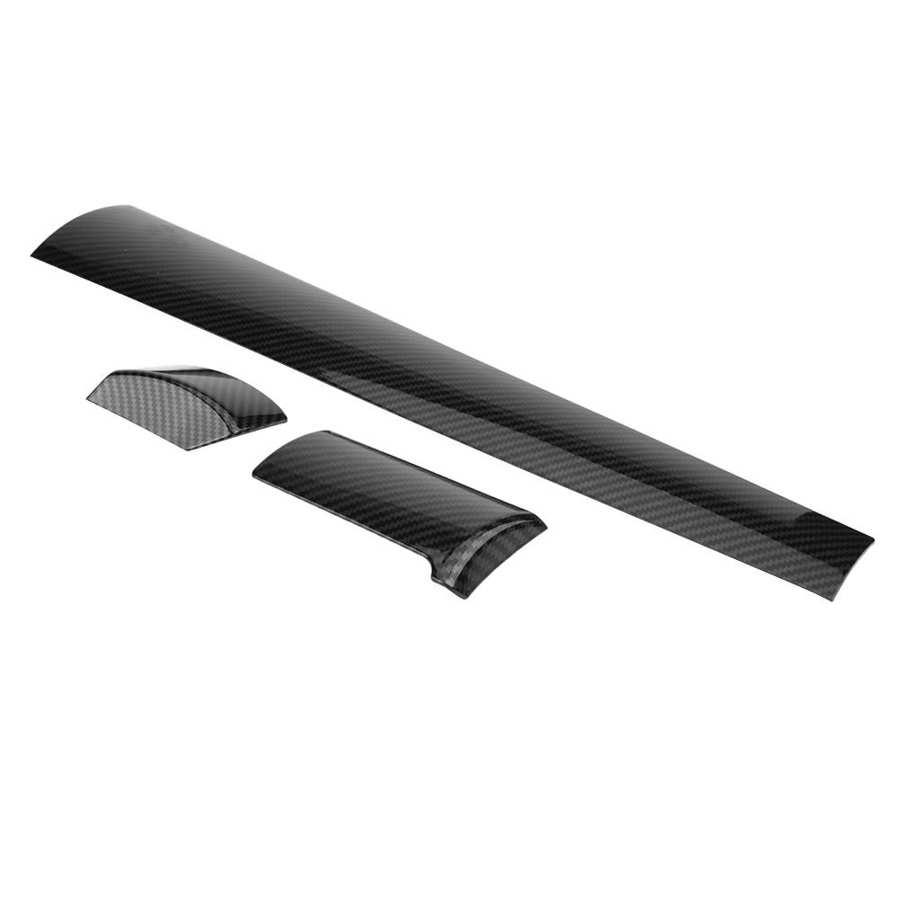 6 шт., углеродное волокно, автомобильная консоль, центральная крышка приборной панели, накладка, декоративные наклейки для Honda Civic 10th 2016 2017