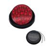 2x 16LED 12V/24V Taillight Brake Stop Running Reverse Backup Light Rear Lamp Truck Trailer Camper Van Car Round LED Amber Red