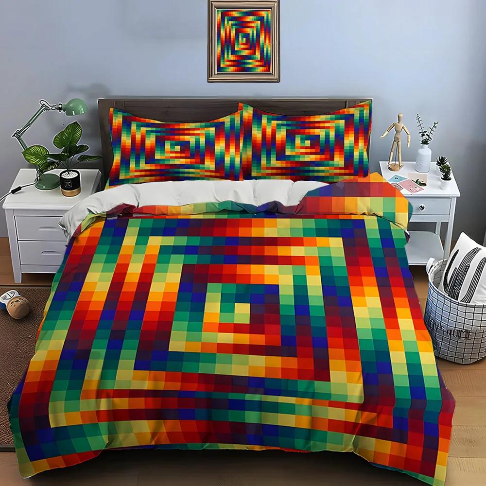 Comforter Geometric Designs Patterns Bedding Set 1 2 S Adult And Children Bedding Set Luxury Gifts