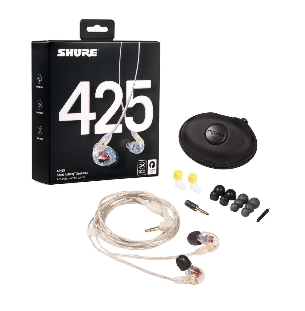 [Item]Shure SE425-CL Dual High-Definition MicroDriver Earphone with Detachable Cable (Clear)
