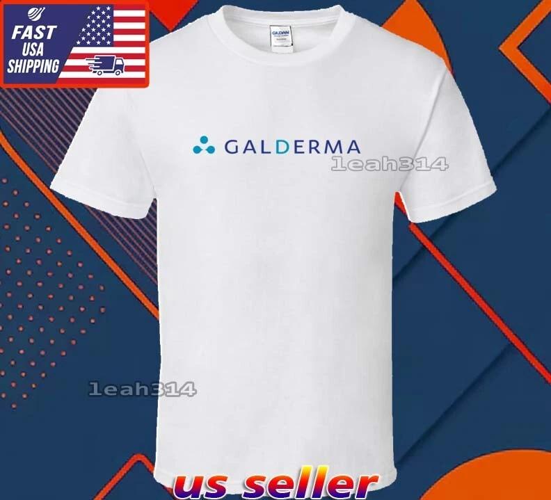 Новая футболка Galderma с логотипом, смешная американская футболка USA, унисекс, размер S-5XL