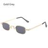 Women Travel Metal Frame Punk Sun Glasses Shades Small Rectangle Sunglasses UV400 Protection