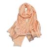 Double-Sided Commuting Warm Fashion Elegant Simple Atmosphere Tencel Cotton Scarf Shawl Cape Female Big Name Style