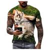 3D Casual Dog Print T Shirt Men Women Summer Animal Tee Man O Neck Short Sleeve Loose Tops Breathable Couples T Shirts