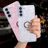 Мягкий чехол Dream Shell с кольцом для Samsung Galaxy S22 S21 A13 A03S A22 A32 A42 A52 A12 Huawei P50 Honor 50 Redmi Note 11 10 iPhone 13 12 Pro с блестками