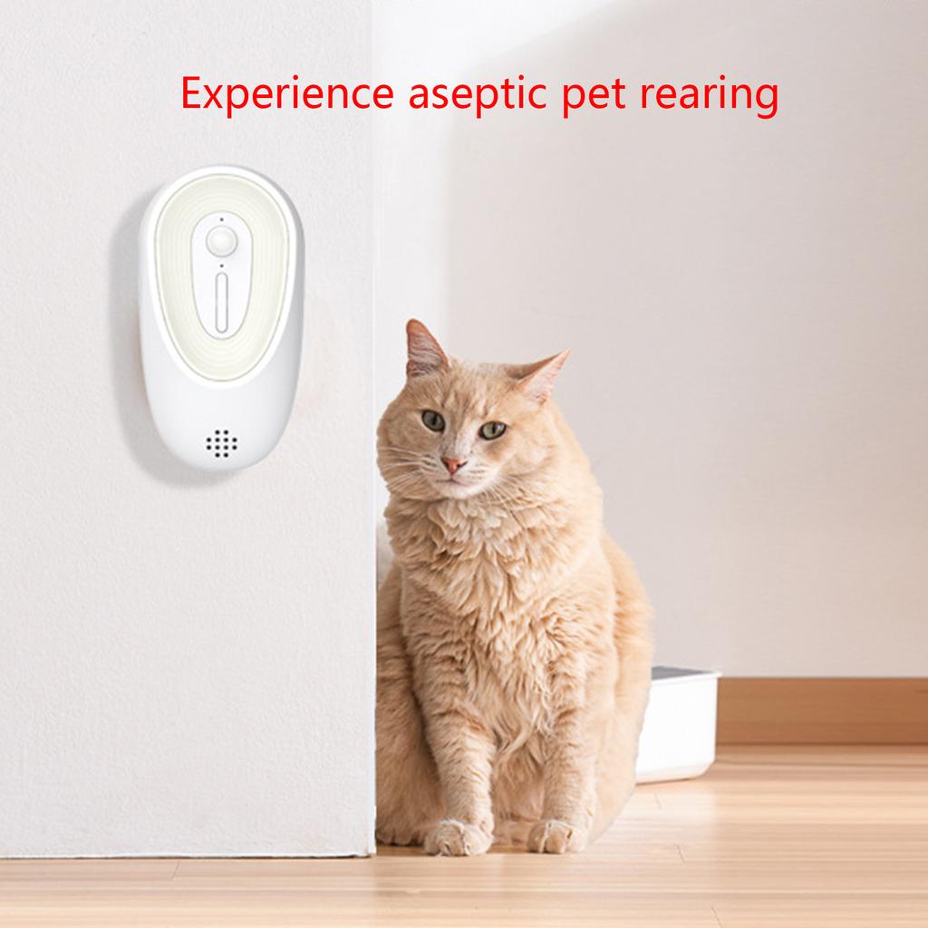 For Cat Litter Deodorizer Litter Box Deodorizer Automatic Pet Odor Eliminator with LED Lights Unscented for Smart Sensor