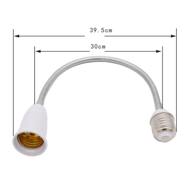 Гибкий цоколь светодиодной лампы E27 на E27, удлинитель, держатель держателя лампы, конвертер