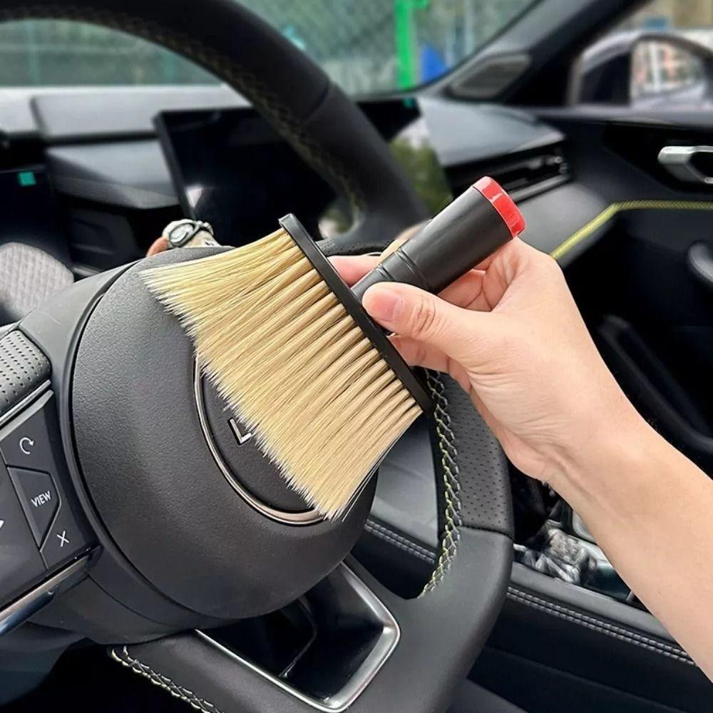 Portable Air Conditioning Outlet Brush Dual-use Keyboard Cleaning Brush New Car Dust Brush