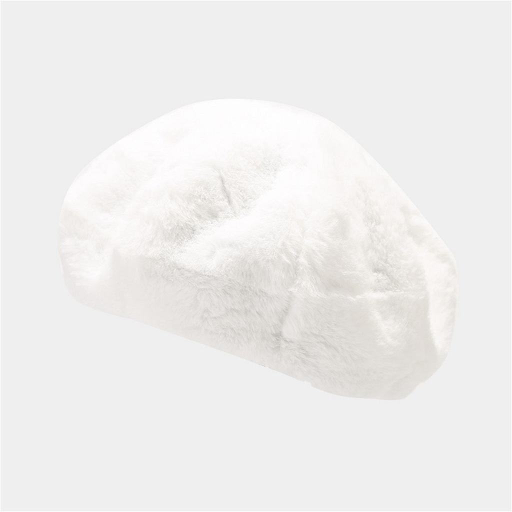 Женский плюшевый толстый теплый берет