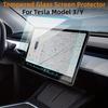 The Screen Protector Is Compatible with Tesla Model 3/Y 15-inch Central Touch Screen Tempered Glass Accessory 9H Anti-glare