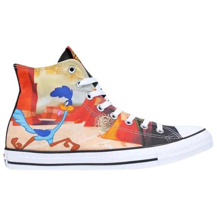 Looney Tunes X Converse Chuck Taylor All Star High Road Runner Unisex Sneakers Multi-Color Black Red 161188C
