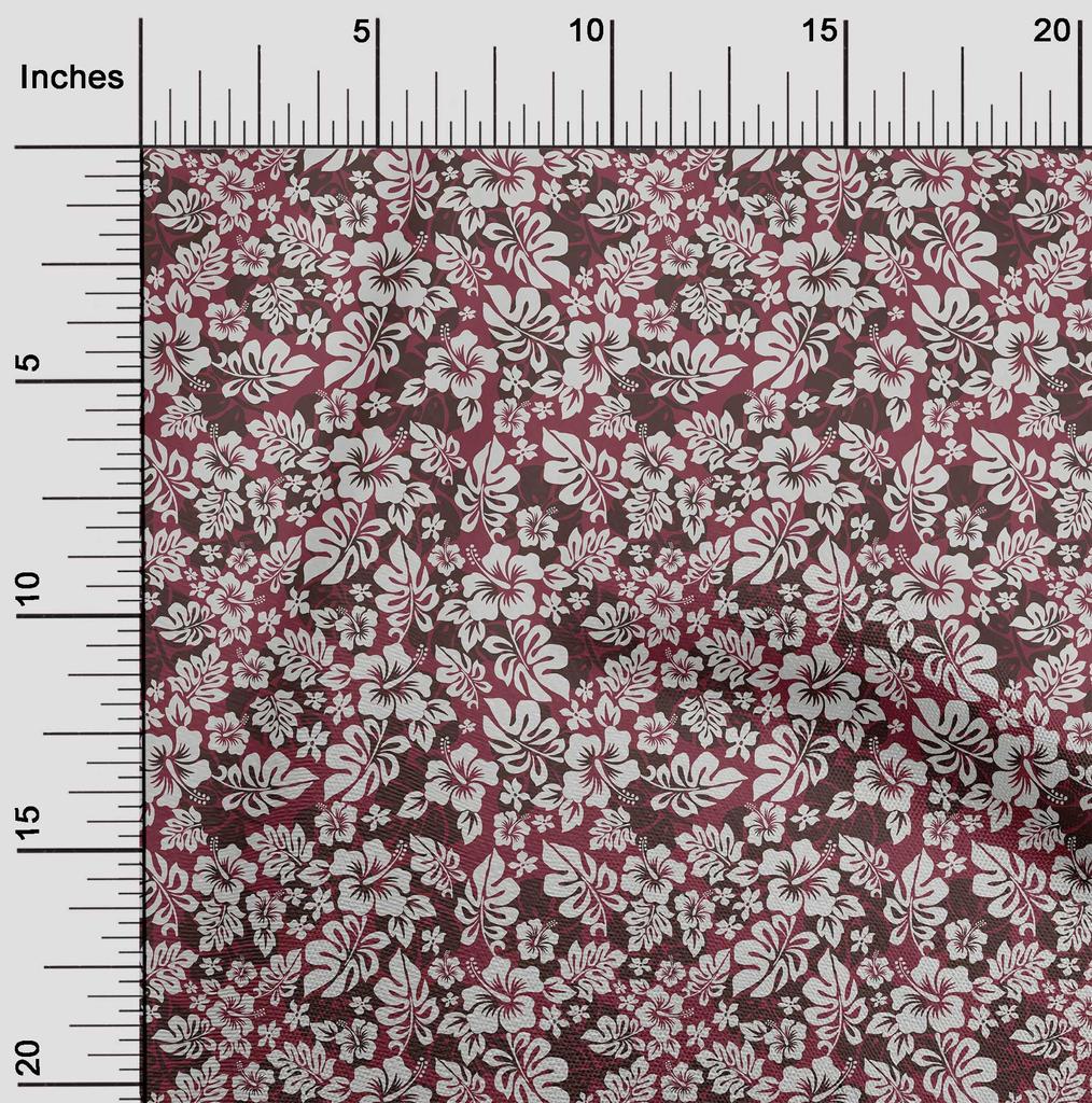 oneOone Ткань Cotton Flex Dark Magenta, тропическая швейная ткань, по ярдам, напечатанная своими руками, швейные принадлежности, 40 дюймов