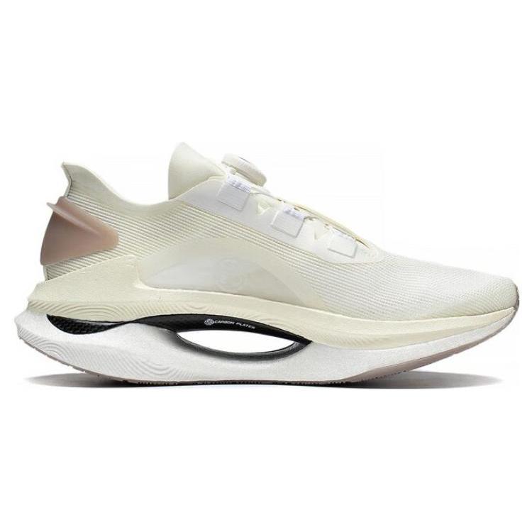 Li Ning Shadow 1.0 Удобная амортизация Нескользящие Износостойкие Низкие Беговые Кроссовки Унисекс Белый Серый ARRT013-3