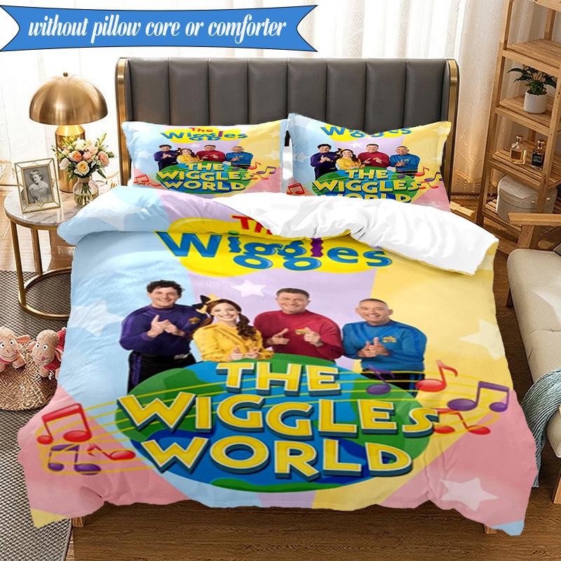 Wiggle And Learn Show 3pcs K-pop music group Bedding set,Ideal for Bedroom, Dormitory,Including Duvet Cover And 2pcs Pillowcases,Fan gifts