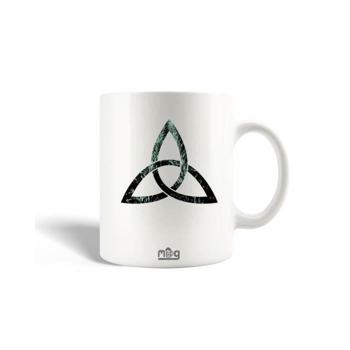 Mug en céramique - MANIACASE - Dark logo série - 30cl - Compatible lave-vaisselle - Blanc