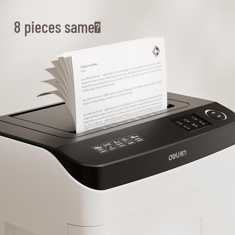 Deli 150-Sheet Auto Feed Micro-Cut Commercial Shredder