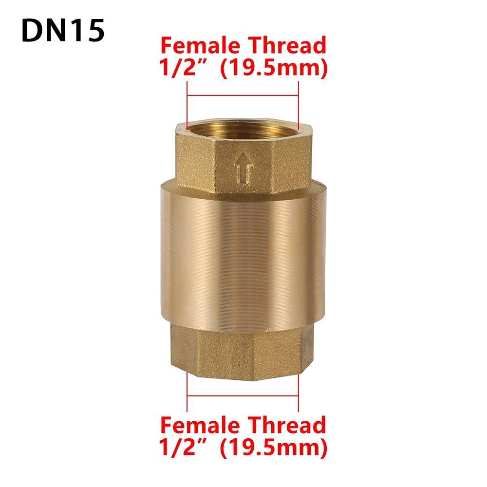 Линейный пружинный NPT латунный обратный клапан с внутренней резьбой противообратный клапан прочный односторонний клапан
